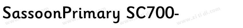 SassoonPrimary SC700字体转换